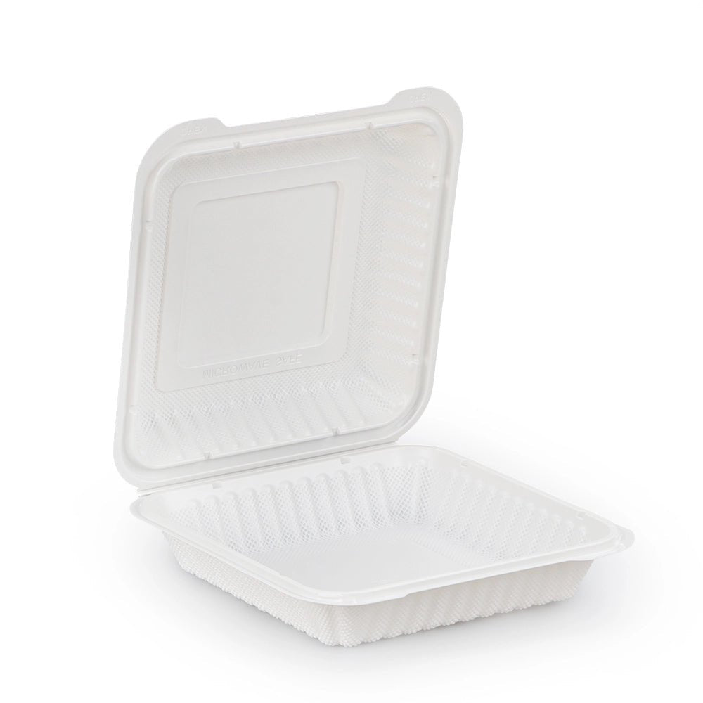 Rectangular Clamshell Hinged Takeout Containers – Eco - Friendly, Microwave & Freezer Safe - OMECA wholesale LTD.