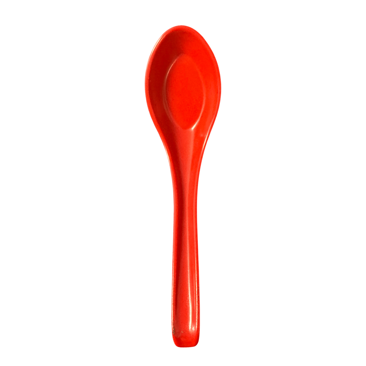 Red Melamine Asian Soup Spoon | Commercial Ramen Spoon - OMECA wholesale LTD.