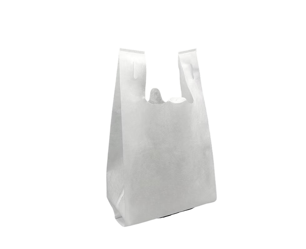 Reusable Non - Woven Takeaway Bags – Eco - Friendly Shopping T-Shirt Bags (500 Pieces) - OMECA wholesale LTD.