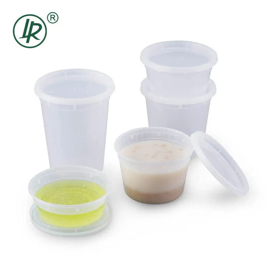 Round Plastic Deli Containers with Lids – 8oz to 32oz (Microwave, Freezer & Dishwasher Safe) - OMECA wholesale LTD.