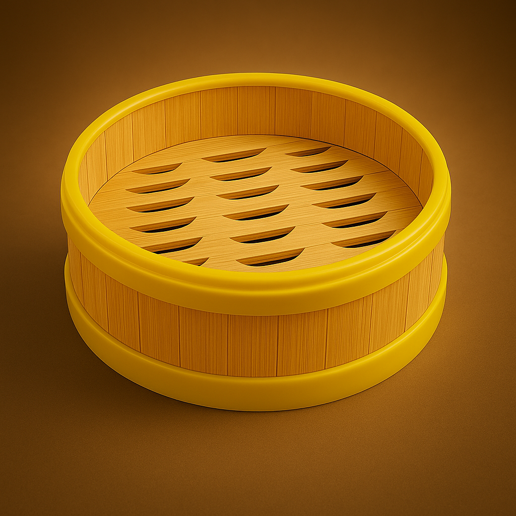 Rubber - Banded Bamboo Steamer - ECO Box