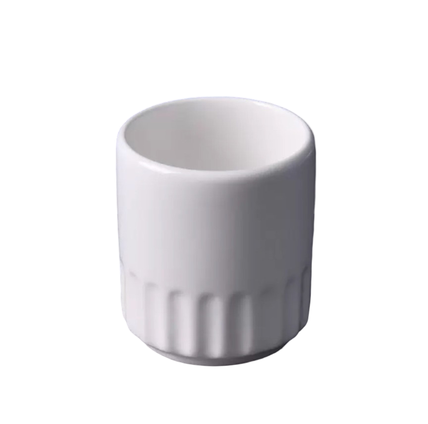 Durable Ceramic Half-textured Cup