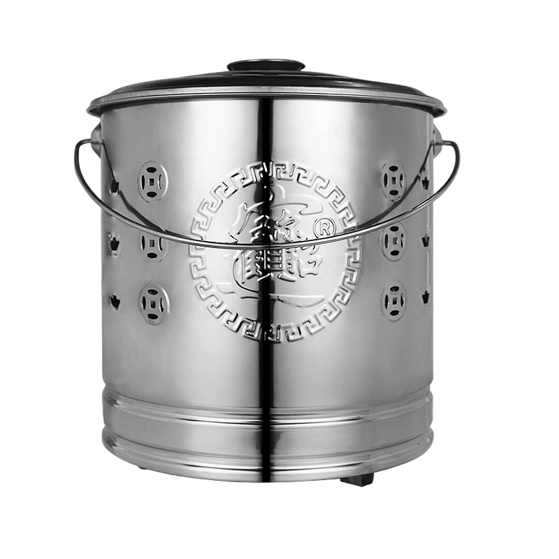 Stainless Steel Incinerator Bin – Wealth Collection Ritual Bucket - OMECA wholesale LTD.
