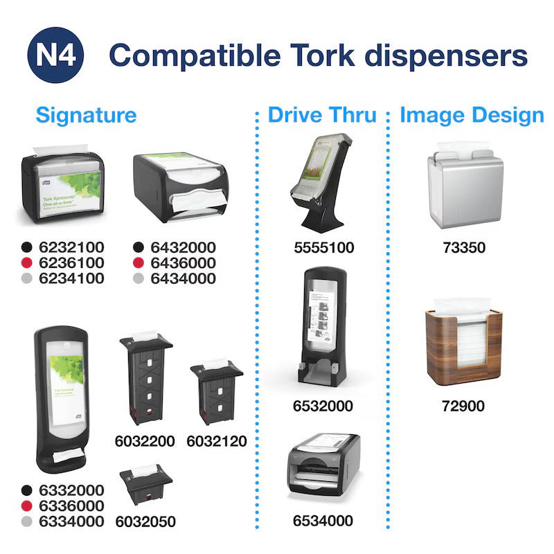 Tork Xpressnap Interfold Napkins – 1 - Ply Natural Dispenser Napkins (6000 pcs) - OMECA wholesale LTD.